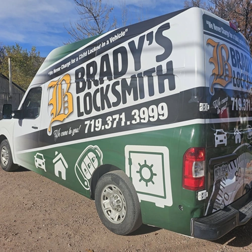 Brady's Locksmith Mobile Locksmith Van